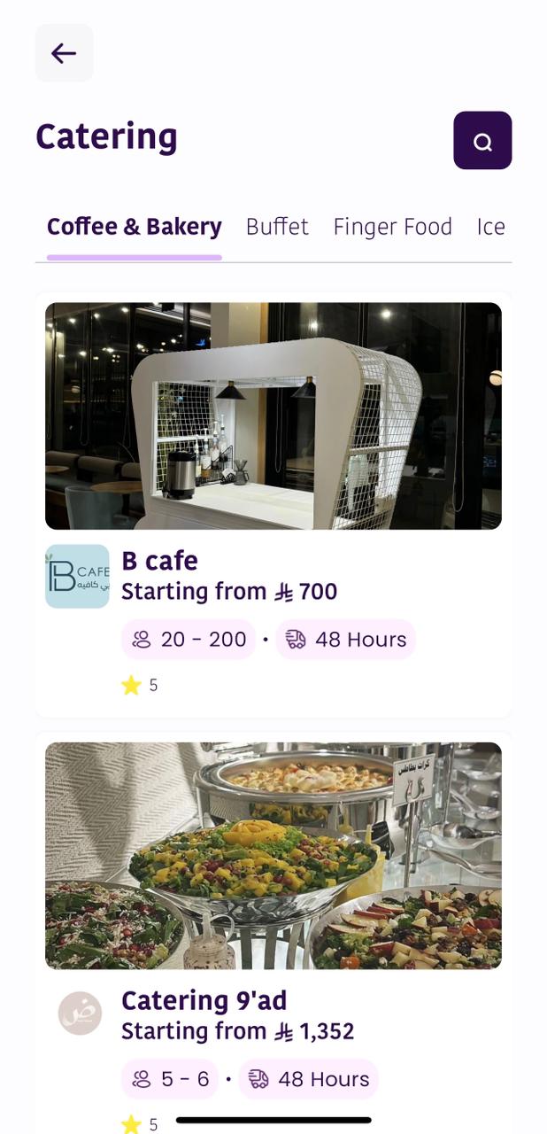 Catering Category
